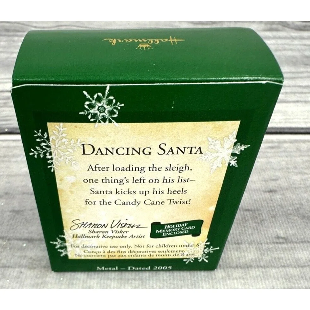 HALLMARK KEEPSAKE 2005 MINIATURE CHRISTMAS ORNAMENT DANCING‎ SANTA